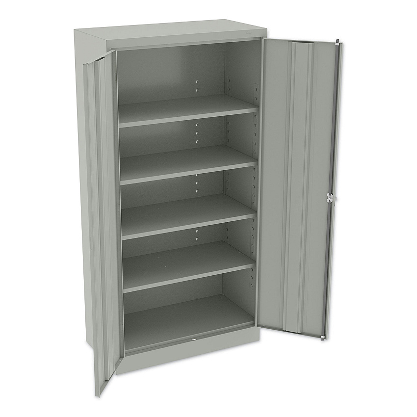 Tennsco 72" High Standard Cabinet (Assembled), 36 x 18 x 72, Light Gray (7218LGY)