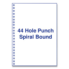 Alliance Perforated and Punched Laser Cut Sheets, 44-Hole Side Punched, 20 lb Bond Weight, 8.5 x 11, White, 500/Ream (30774)