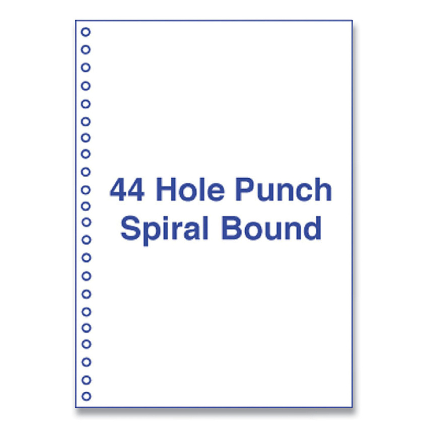 Alliance Perforated and Punched Laser Cut Sheets, 44-Hole Side Punched, 20 lb Bond Weight, 8.5 x 11, White, 500/Ream (30774)