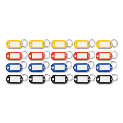 Advantus Key Tags Label Window, 0.88 x 0.19 x 2, Assorted, 20/Pack (KEY98007)