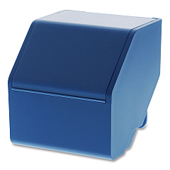 Bostitch Konnect Desktop Organizer Storage Bin, Short, 3.4" x 3.5" x 3.5", Blue (KTCUPBLUE)