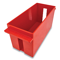 CONTROLTEK Extra-Capacity Coin Tray, Pennies, 1 Compartment,  Denomination and Capacity Etched On Side, Stackable, Plastic, Red (560162)