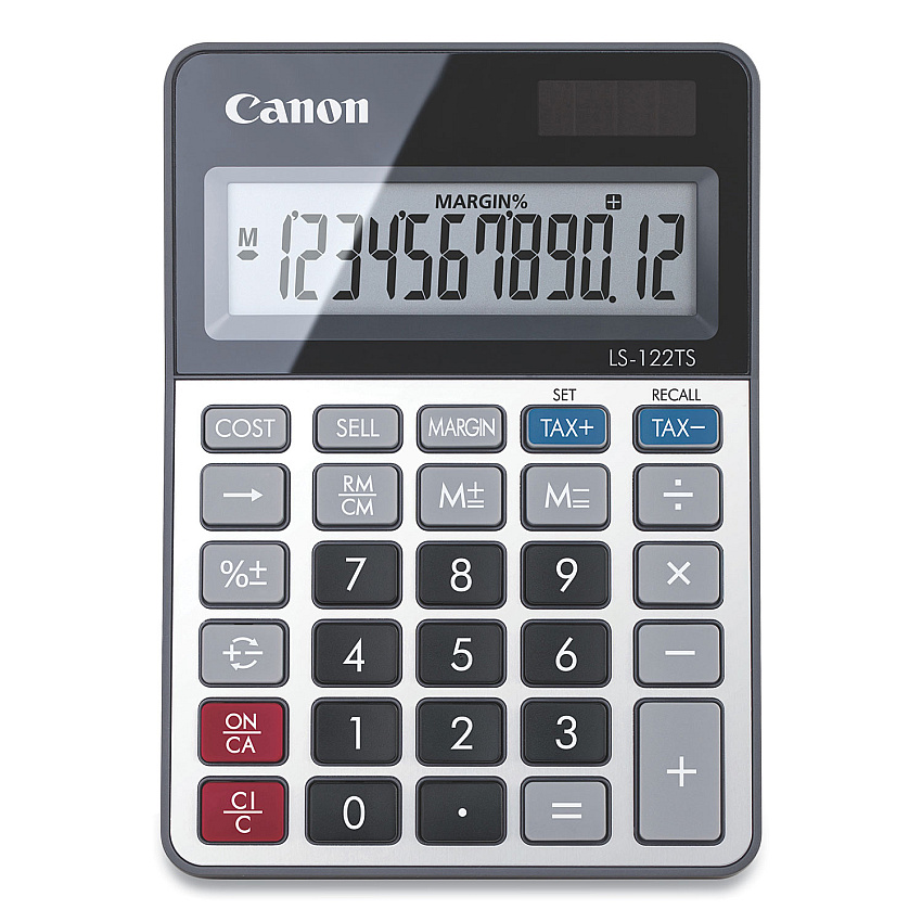 Canon LS-122TS Desktop Calculator, 12-Digit LCD