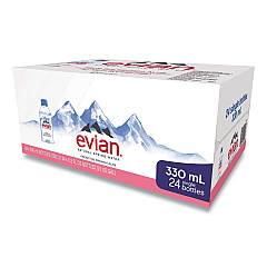 Evian Natural Spring Water, 11.2 oz Bottle, 24/Carton (EVI11201)