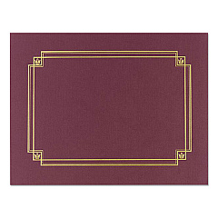 Great Papers! Premium Textured Certificate Holder, 12.65 x 9.75, Burgundy, 3/Pack (939503)