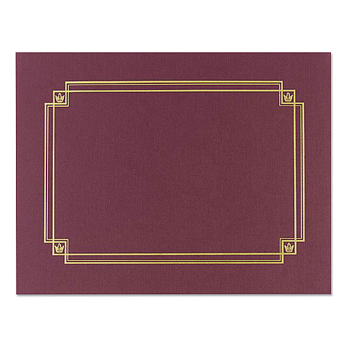 Great Papers! Premium Textured Certificate Holder, 12.65 x 9.75, Burgundy, 3/Pack (939503)