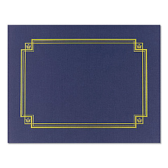 Great Papers! Premium Textured Certificate Holder, 12.65 x 9.75, Navy, 3/Pack (938903)