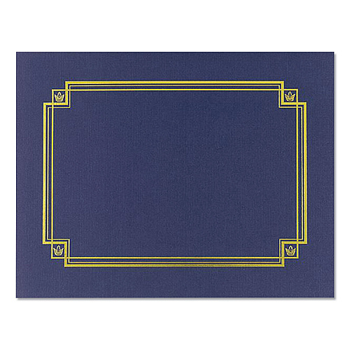 Great Papers! Premium Textured Certificate Holder, 12.65 x 9.75, Navy, 3/Pack (938903)