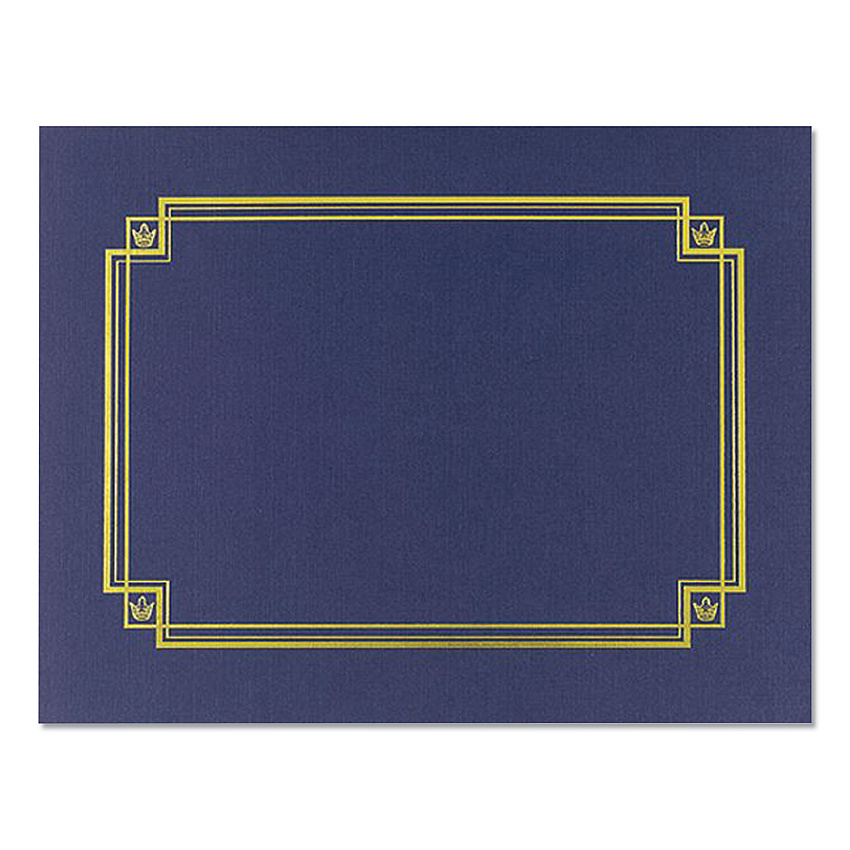 Great Papers! Premium Textured Certificate Holder, 12.65 x 9.75, Navy, 3/Pack (938903)