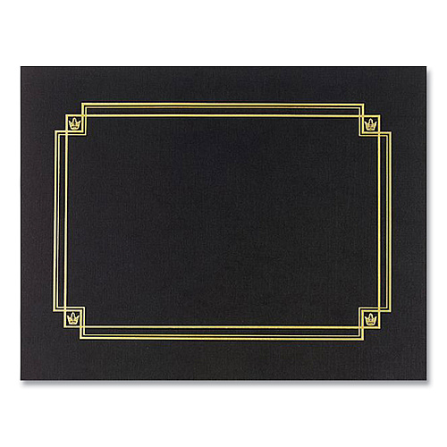 Great Papers! Premium Textured Certificate Holder, 12.65 x 9.75, Black, 3/Pack (938603)
