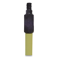 O'Dell Broom Handle with Nylon Thread, Fiberglass, 60", Yellow (HFY)