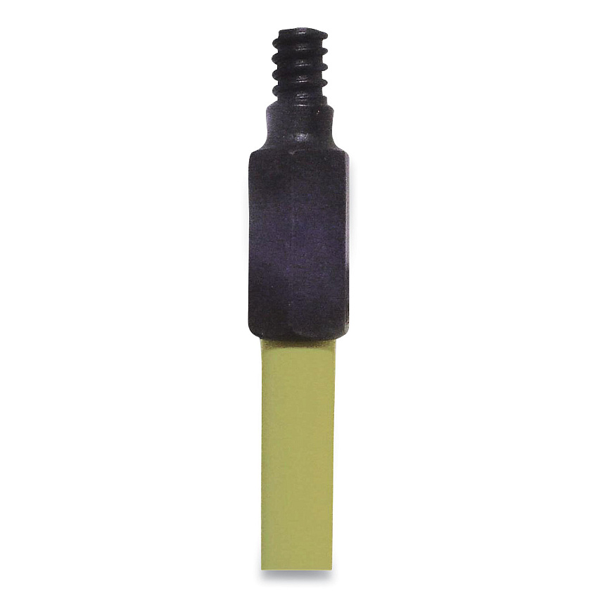 O'Dell Broom Handle with Nylon Thread, Fiberglass, 60", Yellow (HFY)