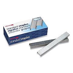 Officemate Standard Staples, 0.25" Leg, 0.5" Crown, Steel, 5,000/Box (91900)