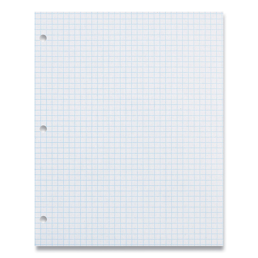 Pacon Composition Paper, 3-Hole, 8.5 x 11, 1/4", Quadrille: 4 sq/in, 500/Pack (2414)