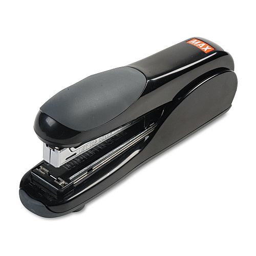 MAX Flat-Clinch Full Strip Standard Stapler, 30-Sheet Capacity, Black (HD50DFBK)