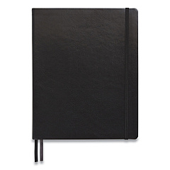 TRU RED Flexible-Cover Business Journal, 1 Subject, Narrow Rule, Black Cover, 10 x 8, 128 Sheets (24377303)