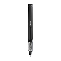 TRU RED Roller Ball Pen, Stick, Fine 0.5 mm Needle Tip, Black Ink, Black Barrel, Dozen (24419533)