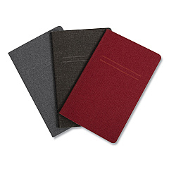 TRU RED Pocket Journal, 1 Subject, Narrow Rule, Assorted Covers, 3.5 x 5.5, 48 Sheets, 3/Pack (24421824)