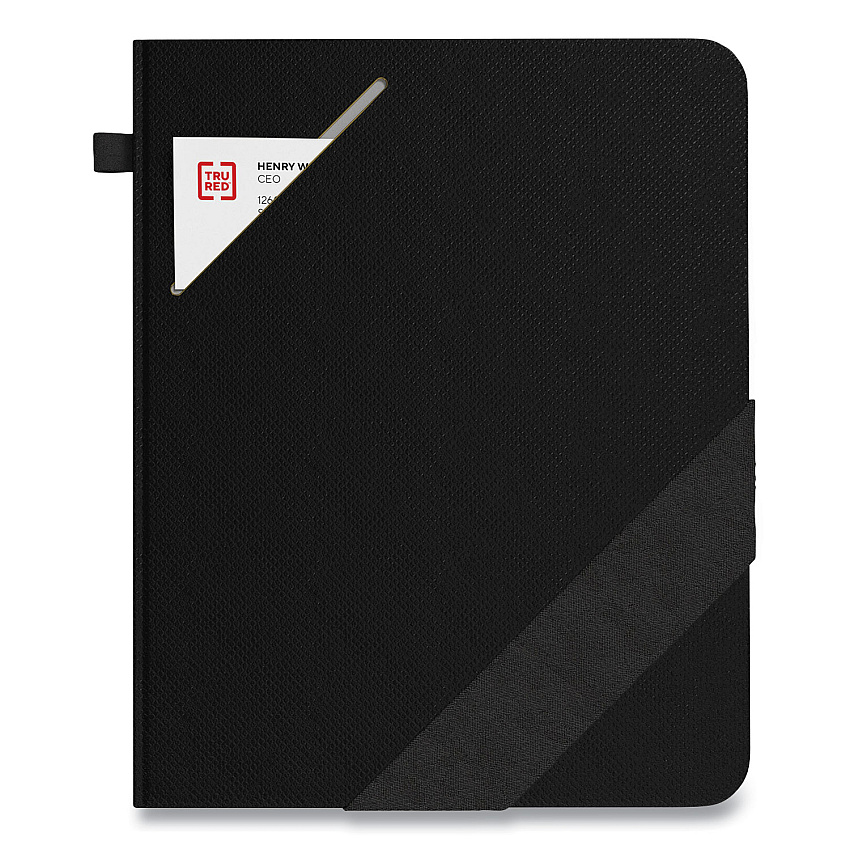 TRU RED Large Starter Journal, 1 Subject, Narrow Rule, Black Cover, 10 x 8, 192 Sheets (24421837)