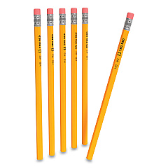 TRU RED Wooden Pencil, HB (#2), Black Lead, Yellow Barrel, 72/Pack (24424023)