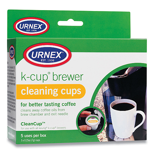 Urnex CleanCup Coffee Pod Brewer Cleaning Cups, 0.25 oz Cup, 5/Pack (70135)