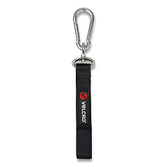 VELCRO Brand EASY HANG Strap, Medium, Black/Silver (30121USA)
