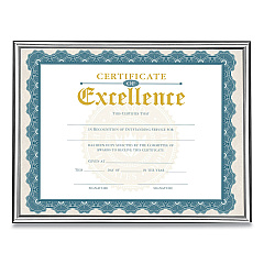Victory Light U-Channel Document Frame, 8.5 x 11, Silver (VS4503B811S)