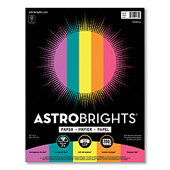 Astrobrights Color Paper - "Tropical" Assortment, 24 lb Bond Weight, 8.5 x 11, Assorted Tropical Colors, 500/Ream (91665)