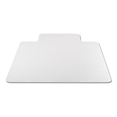 deflecto Antimicrobial Chair Mat, Medium Pile Carpet, 53 x 45, Lipped, Clear (CM14232AM)