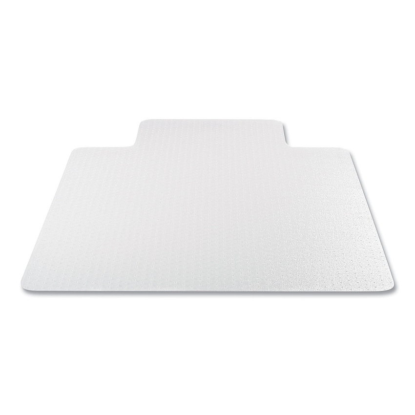 deflecto Antimicrobial Chair Mat, Medium Pile Carpet, 53 x 45, Lipped, Clear (CM14232AM)