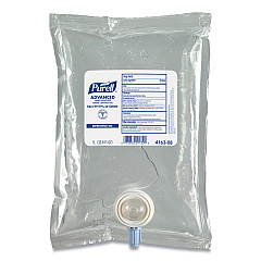 PURELL Green Certified Advanced Refreshing Gel Hand Sanitizer, For CS2, 1,000 mL, Fragrance-Free, 8/Carton (416308CT)