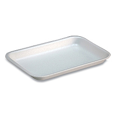 Pactiv Evergreen Supermarket Tray,  #17S, 8.3 x 4.8 x 0.65, White, 1,000/Carton (51P117S)