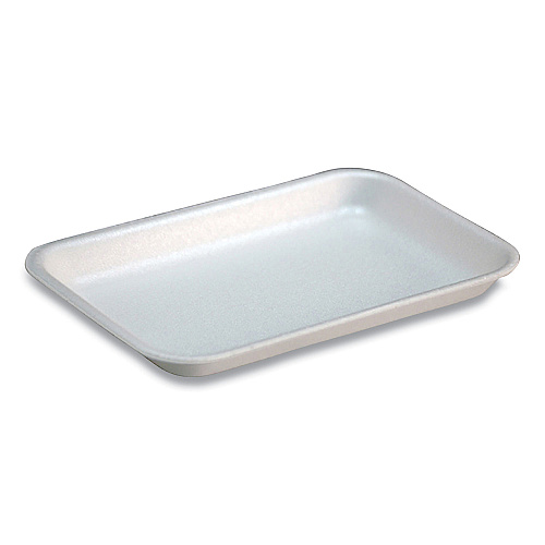 Pactiv Evergreen Supermarket Tray,  #17S, 8.3 x 4.8 x 0.65, White, 1,000/Carton (51P117S)