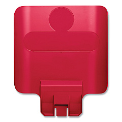 Rubbermaid Commercial Slim Jim Recycling Station Billboard, Red (2007905)