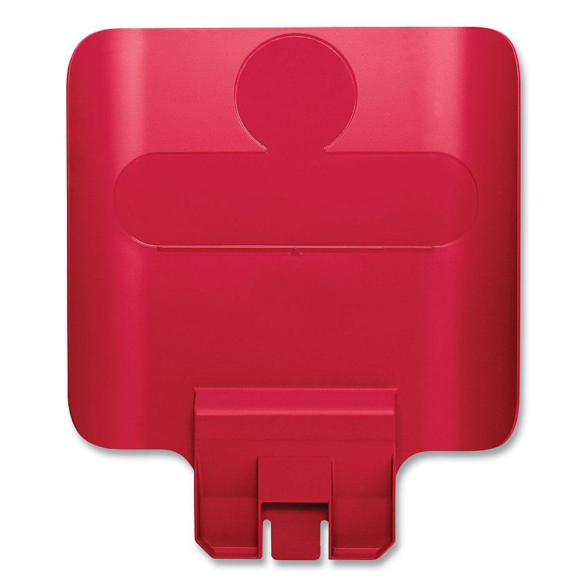 Rubbermaid Commercial Slim Jim Recycling Station Billboard, Red (2007905)