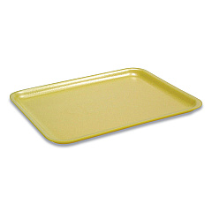 Pactiv Evergreen Supermarket Tray, #17S, 8.4 x 4.5 x 0.7, Yellow, 1,000/Carton (51P317S)