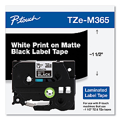 Brother TZEM365 TZe Series Standard Adhesive Laminated Labeling Tape