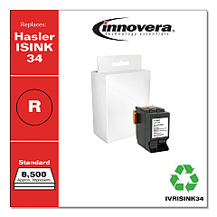 Innovera Remanufactured Red Postage Meter Ink, Replacement for ISINK34