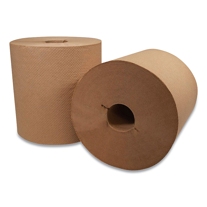 Morcon Tissue Morsoft Controlled Towels, I-Notch, 7.5" x 800 ft, Kraft, 6/Carton (300RI)