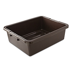 Rubbermaid Commercial Bus/Utility Box, 17.3" x 7" x 21.5", Brown (335192BRN)