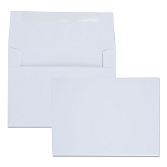 Quality Park Greeting Card/Invitation Envelope, A-6, Square Flap, Gummed Closure, 4.75 x 6.5, White, 100/Box (36417)