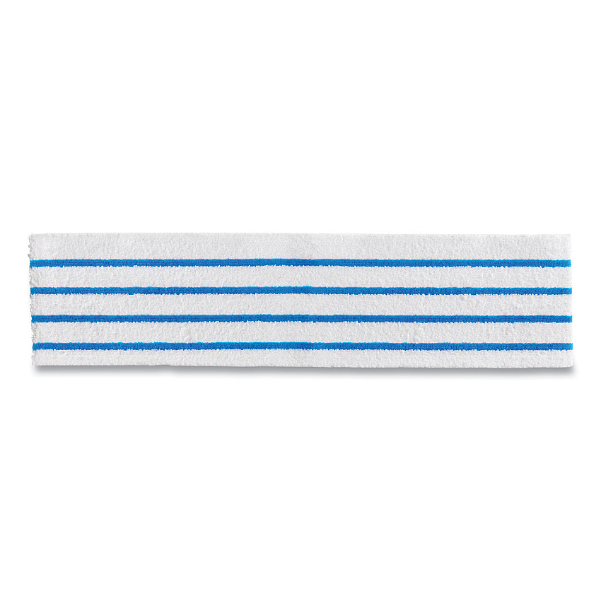 Rubbermaid Commercial HYGEN Disposable Microfiber Pad, 4.75 x 19, White/Blue Stripes, 50/Pack, 3 Packs/Carton (2134282)