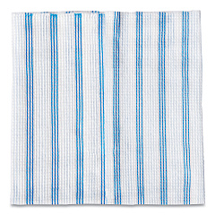 Rubbermaid Commercial HYGEN Disposable Microfiber Cleaning Cloths, 12 x 12, Blue/White Stripes, 600/Pack (2134283)