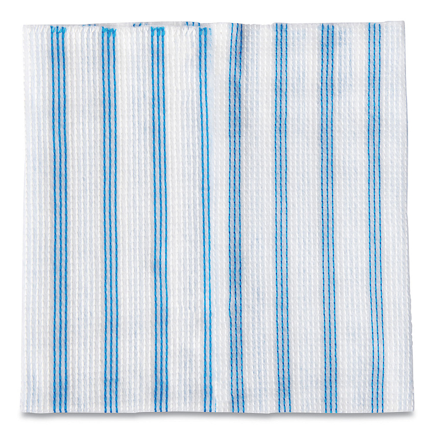 Rubbermaid Commercial HYGEN Disposable Microfiber Cleaning Cloths, 12 x 12, Blue/White Stripes, 600/Pack (2134283)