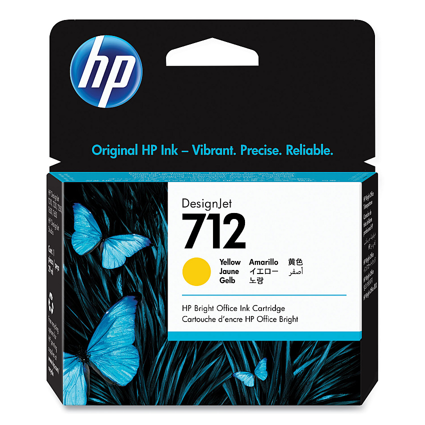 HP 712 (3ED69A) Yellow Ink Cartridge