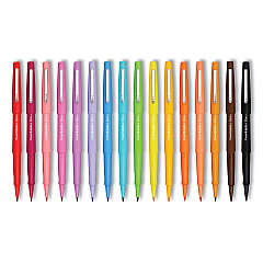 Paper Mate Flair Scented Felt Tip Porous Point Pen, Stick, Medium 0.7 mm, Assorted Ink and Barrel Colors, 16/Pack (2125408)