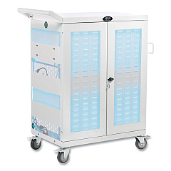 Tripp Lite UV Sterilization and Charging Cart, For 32 Devices, 34.8 x 21.6 x 42.3, White (CSC32ACWHG)