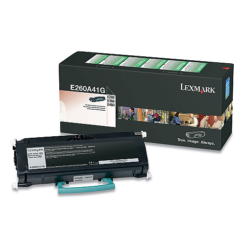 Lexmark E260A41G Black Toner Cartridge