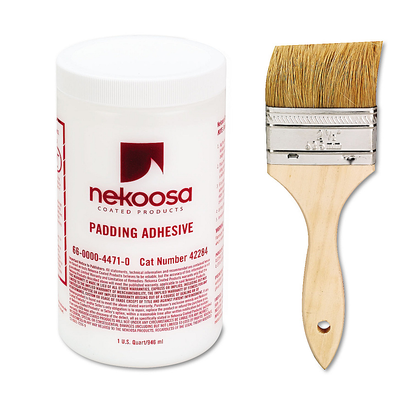 Nekoosa Fan-Out Padding Adhesive, 32 oz, Dries Clear (42284)