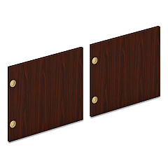 HON Mod Laminate Doors for 72"W Mod Desk Hutch, 17.87 x 14.83, Traditional Mahogany, 2/Carton (LDR72LMLT1)